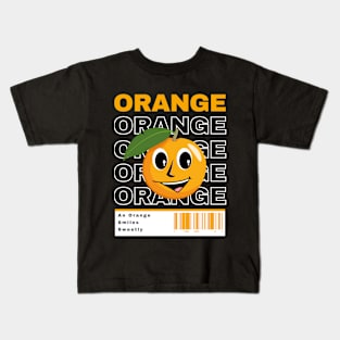 orange smile Kids T-Shirt